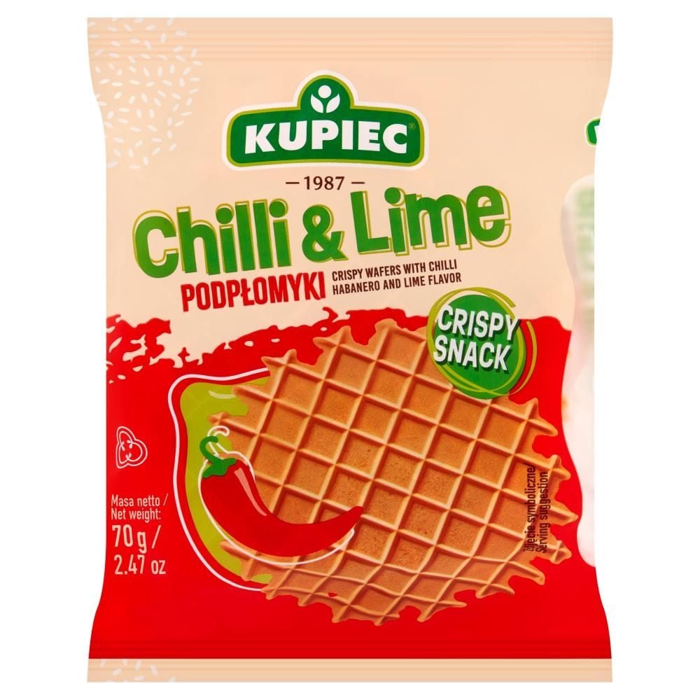 Kupiec Podpłomyki o smaku papryczki chili habanero i limonki 70 g