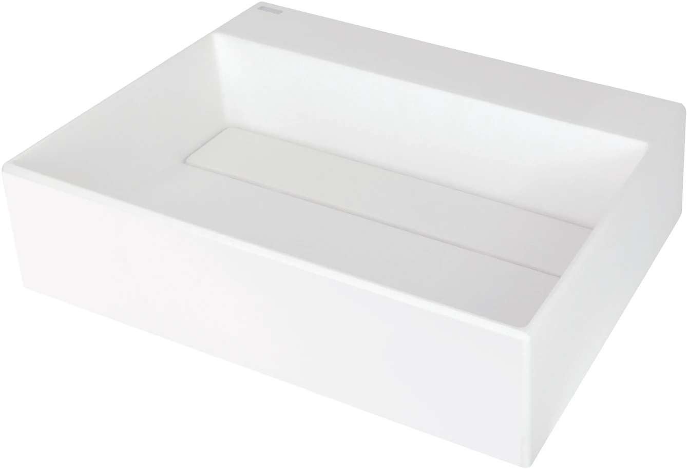 Umywalka nablatowa Deante Correo 40x50 cm prostokątna biały mat CQR_AU5M