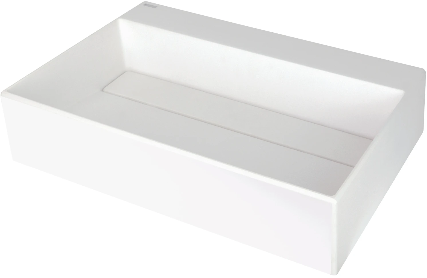 Umywalka nablatowa Deante Correo 40x60 cm prostokątna biały mat CQR_AU6M