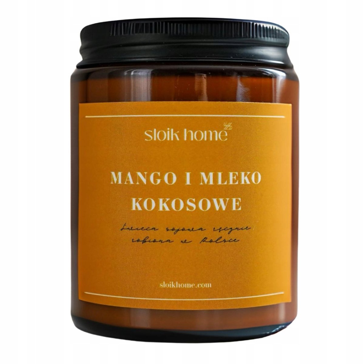 Świeca sojowa Mango i Mleko Kokosowe – zapachowa 150 ml Słoik Home