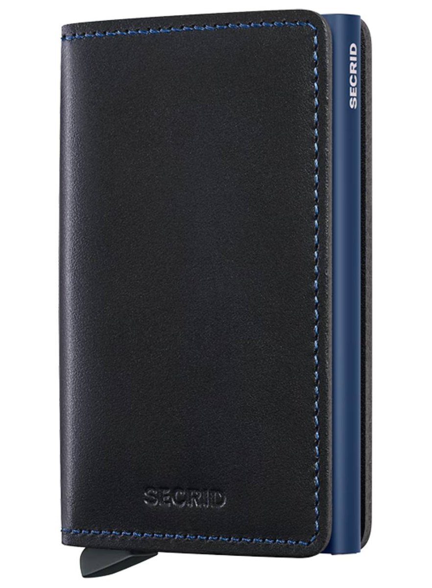 Mały portfel RFID Slimwallet Secrid Original - black / navy