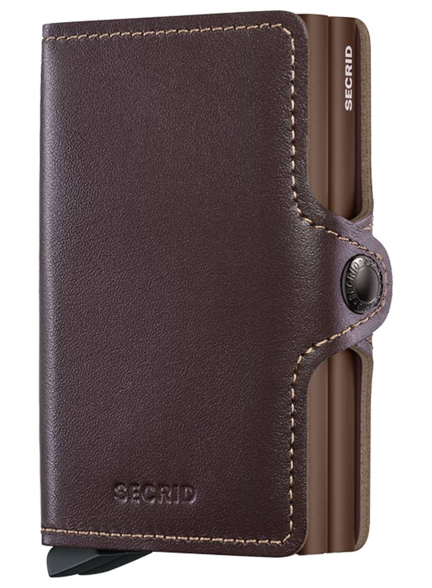 Portfel kieszonkowy RFID Secrid twinwallet Original - chocolate