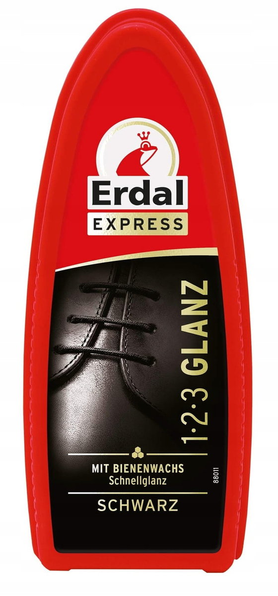 ERDAL Express gąbka czarna do butów Glanz