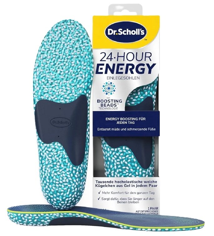 SCHOLL WIELOFUNKCYJNE WKŁADKI DO BUTÓW ENERGIA 24H ROZMIAR S