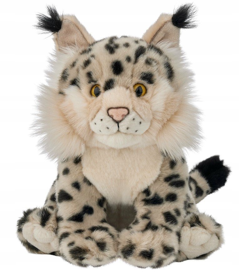 Maskotka Ryś Euroazjatycki Siedzący Realistyczny - 25cm