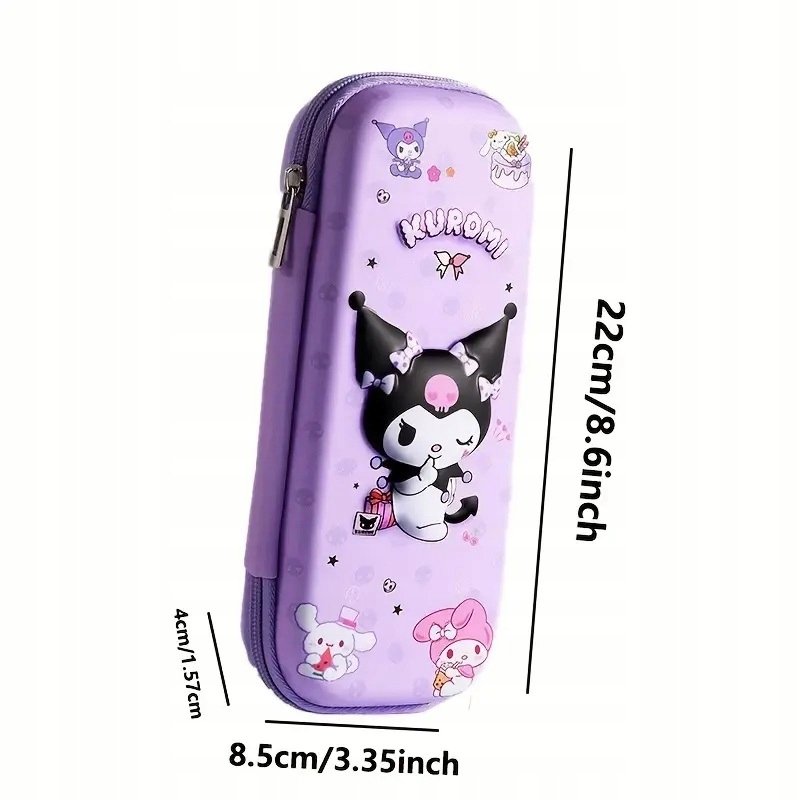 PIÓRNIK SZKOLNY ROZKŁADANY SANRIO KUROMI ORGANIZER NA PRZYBORY SZKOLNE