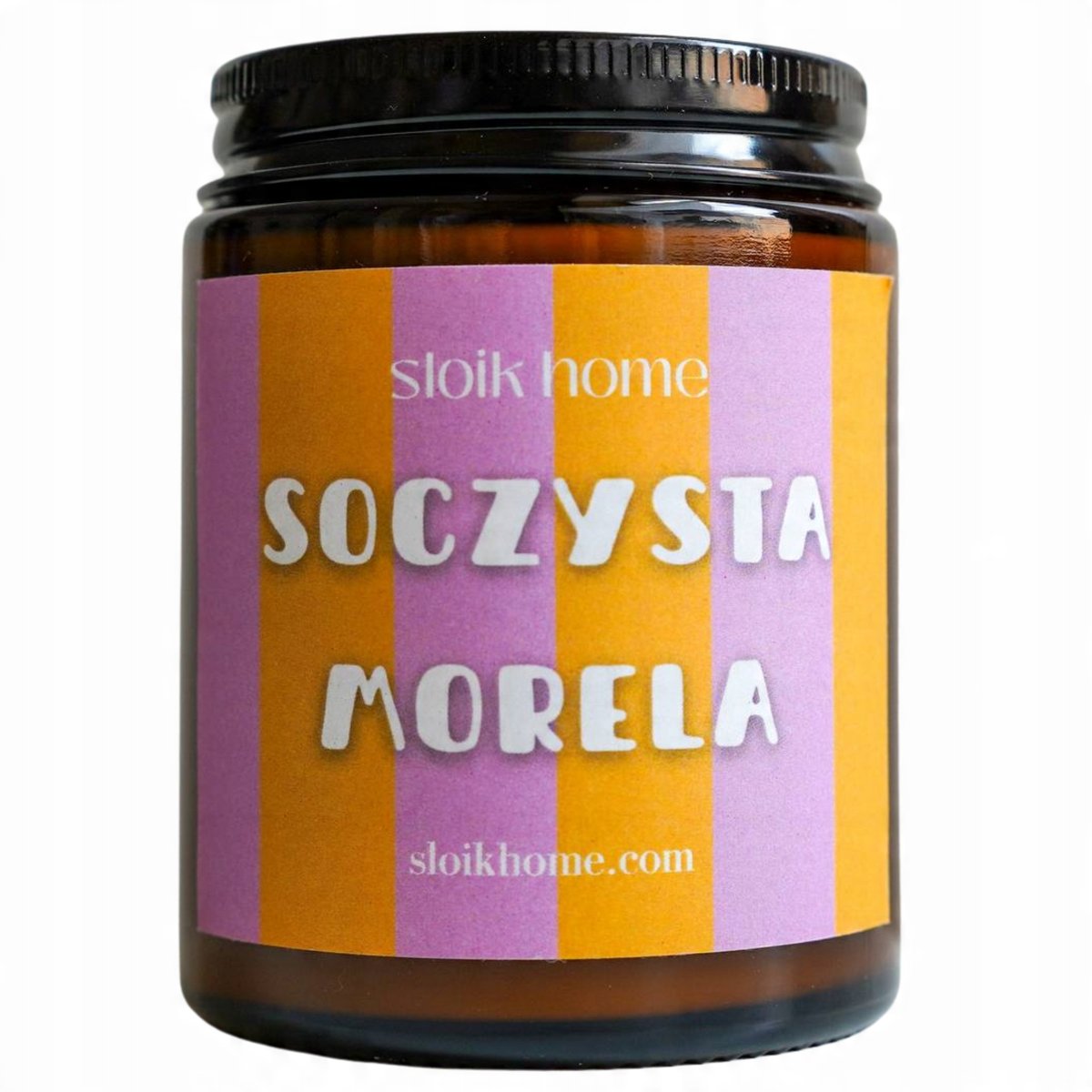 Świeca sojowa Soczysta Morela – zapachowa 150 ml Słoik Home