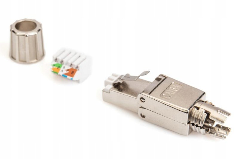 Wtyk RJ45 DIGITUS kat. 6A PoE 10GbE ekran., beznarzędziowy, zakręcany,