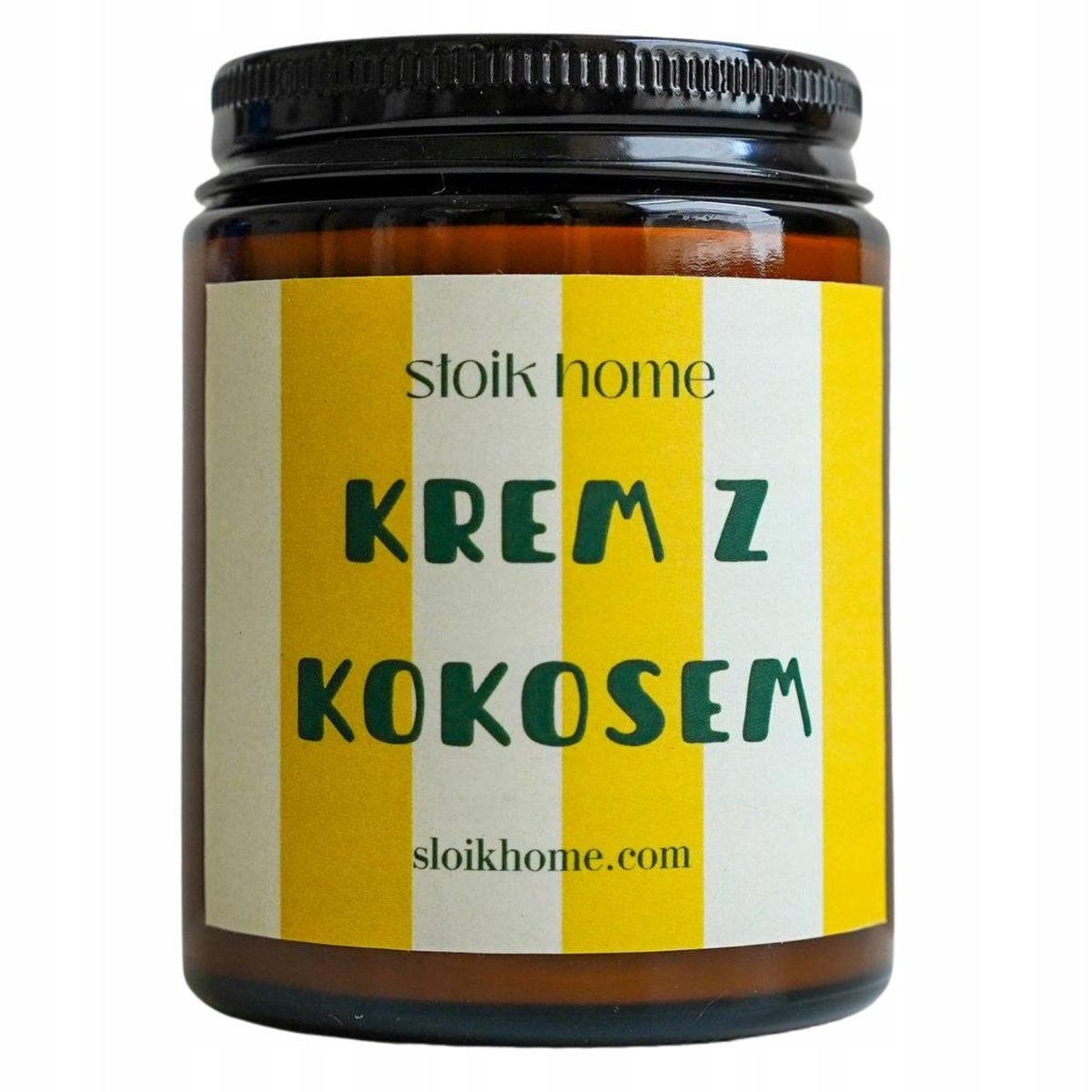 Świeca sojowa Krem z Kokosem – zapachowa 150 ml Słoik Home