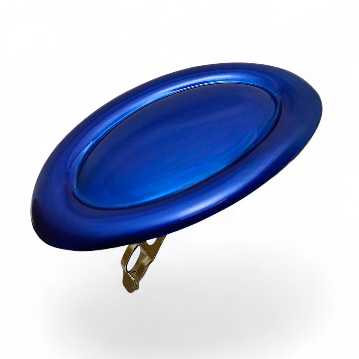 Niebieska zapinka do włosów Francuska spinka Klamra