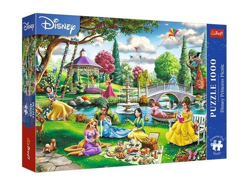 Puzzle Premium Plus Quality Piknik z Księżniczkami 1000 Trefl - puzzle