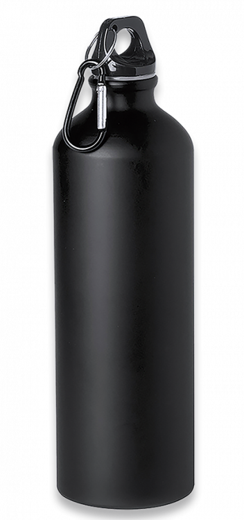 Butelka Barbaric Sports z karabińczykiem Aluminium 800 ml - Black Matte (40070)