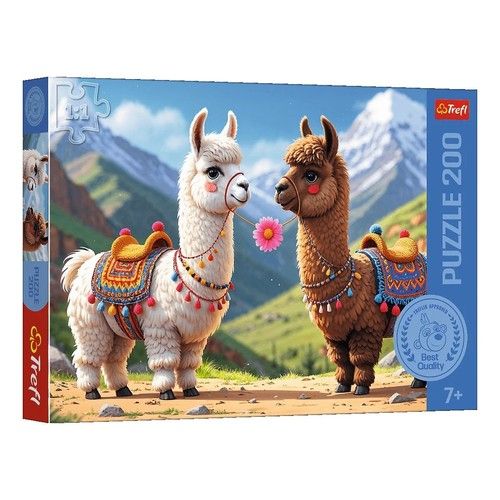 Puzzle Kolorowe lamy 200 Trefl - puzzle