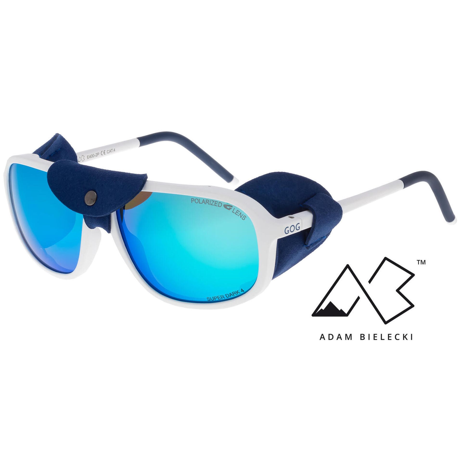 Okulary przeciwsłoneczne GOG Everest matt white/navy blue WYSYŁKA W 24H 30 DNI NA ZWROT