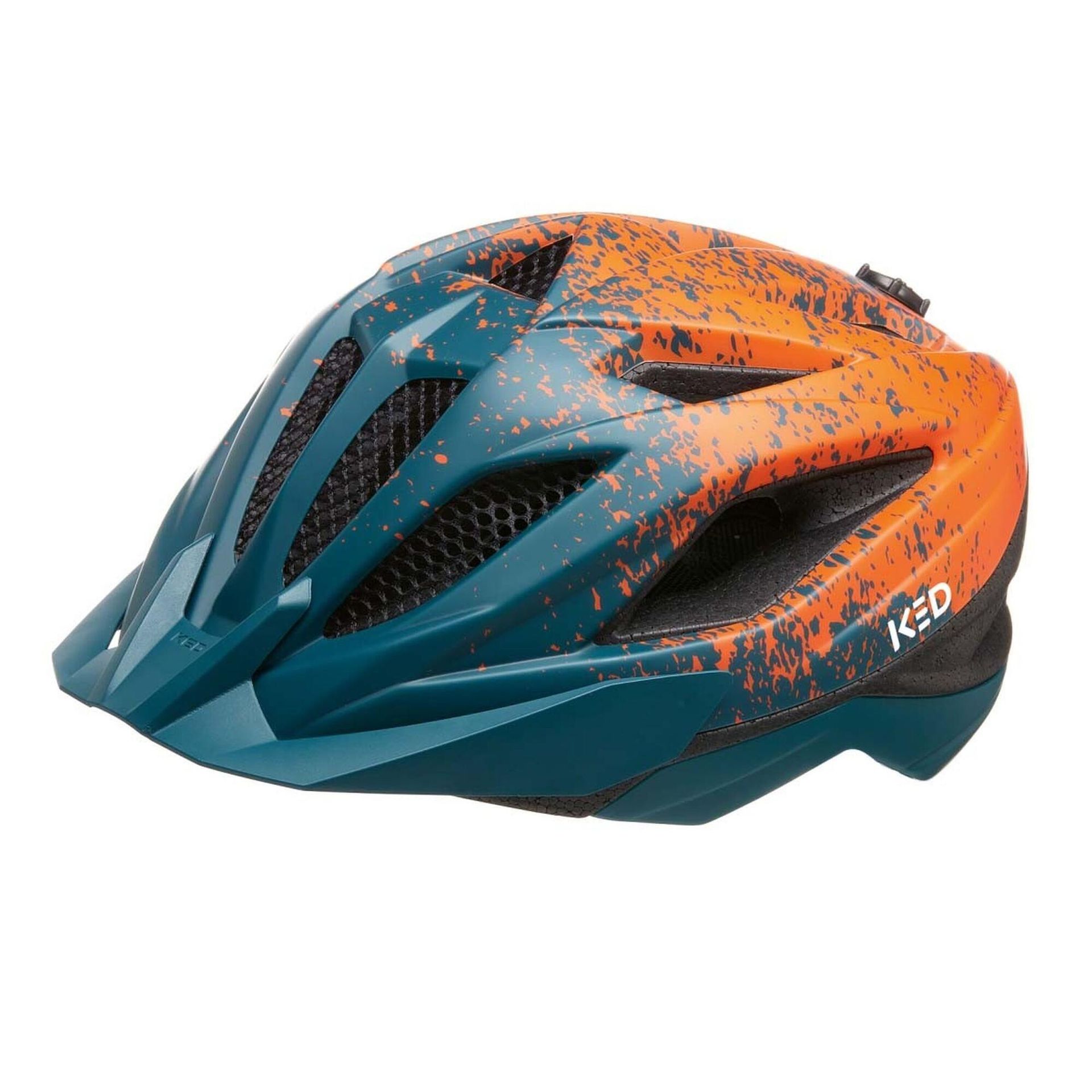Kask rowerowy dla dzieci Ked Street Junior Pro M arcadia green orange 53-58