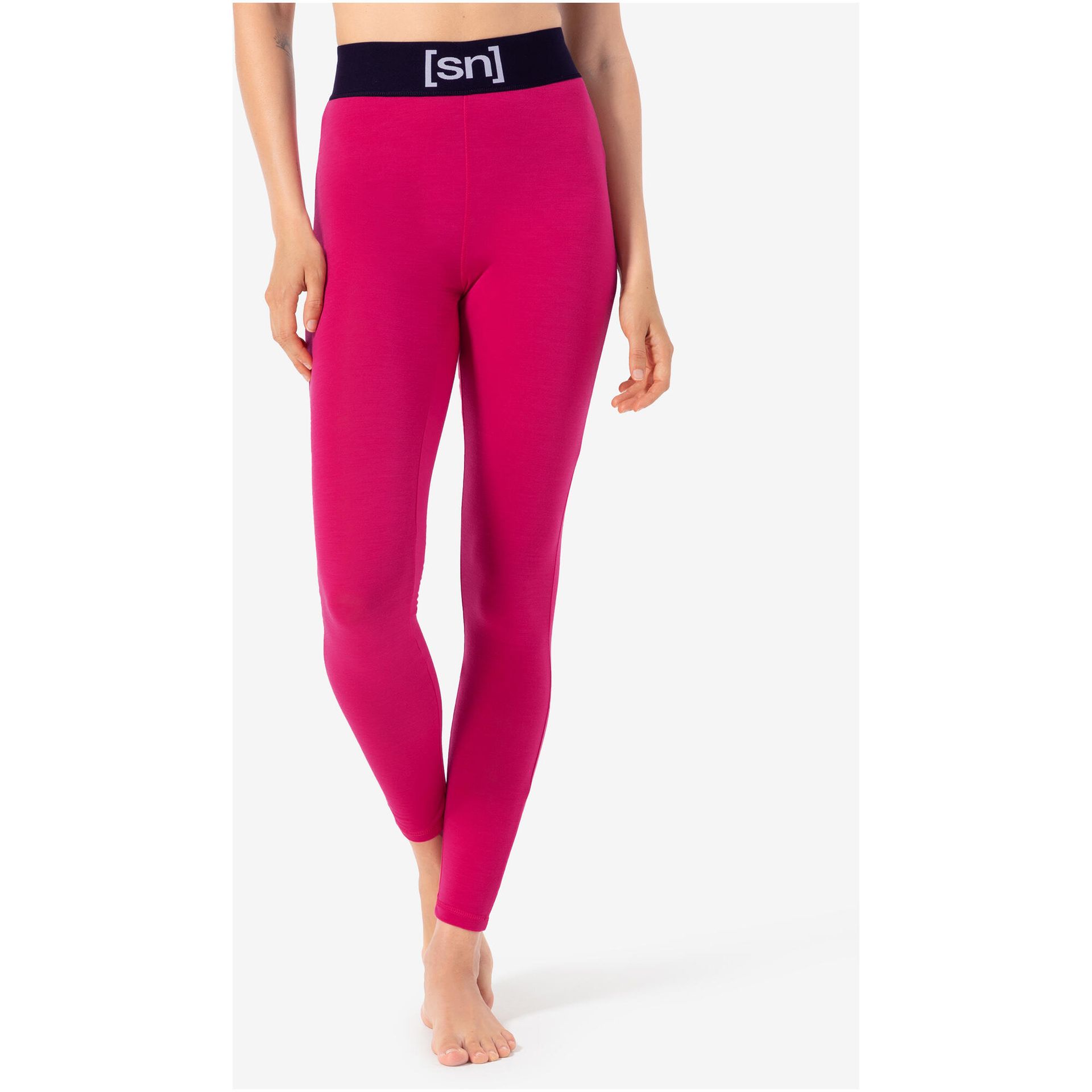 Legginsy termoaktywne damskie różowe S
