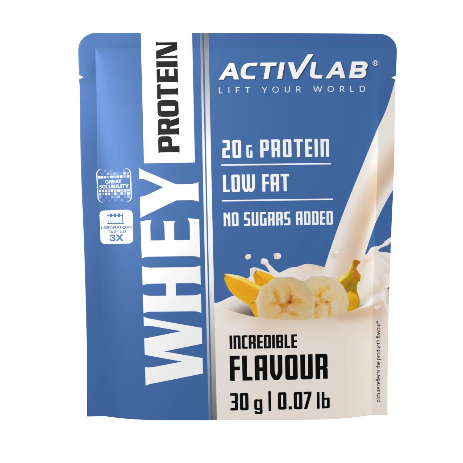 Odżywka białkowa ACTIVLAB Whey Protein WPC 85 Bananowy (30 g) Bez cukru