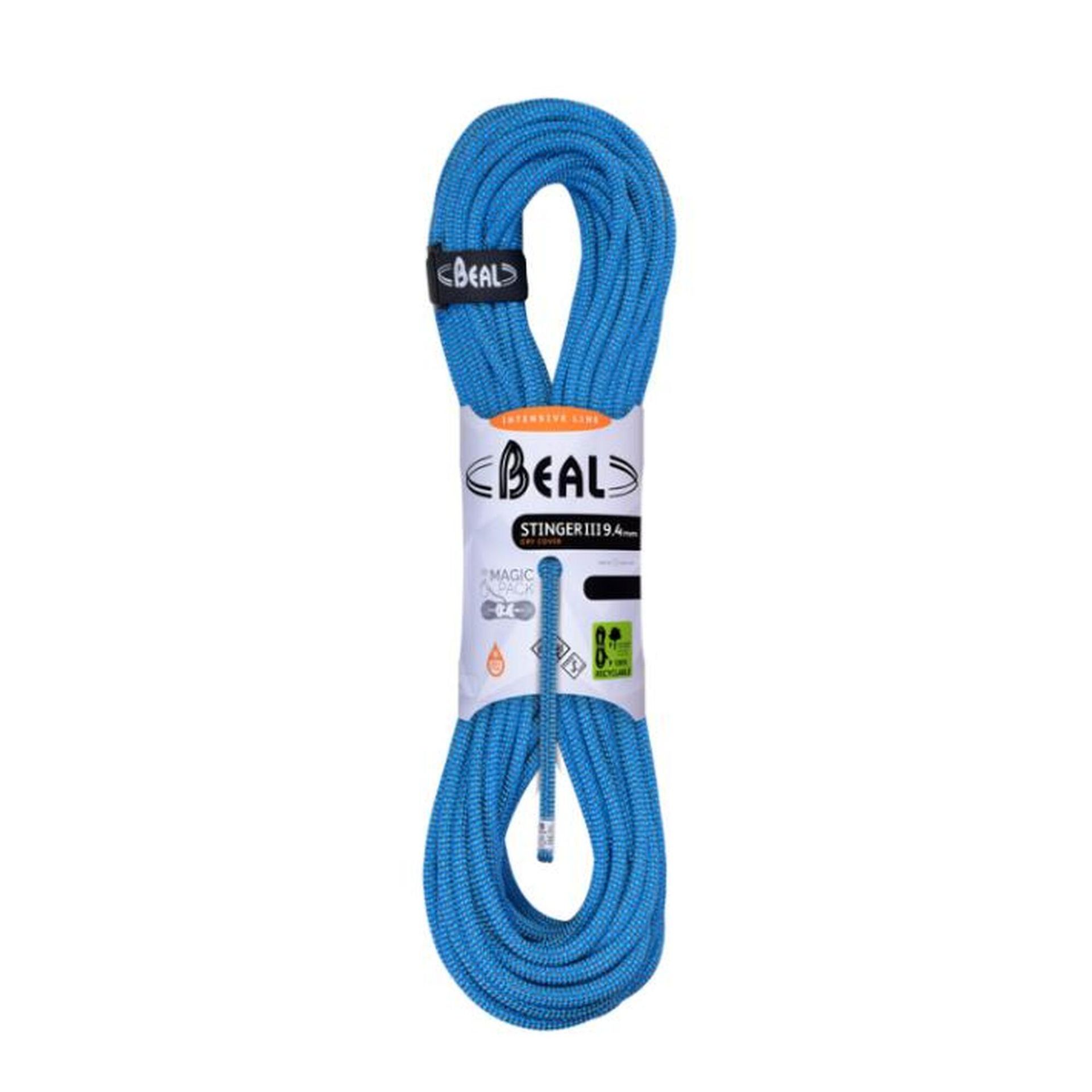 Lina dynamiczna Stinger Unicore 9,4 mm x 50 m Dry Cover Blue