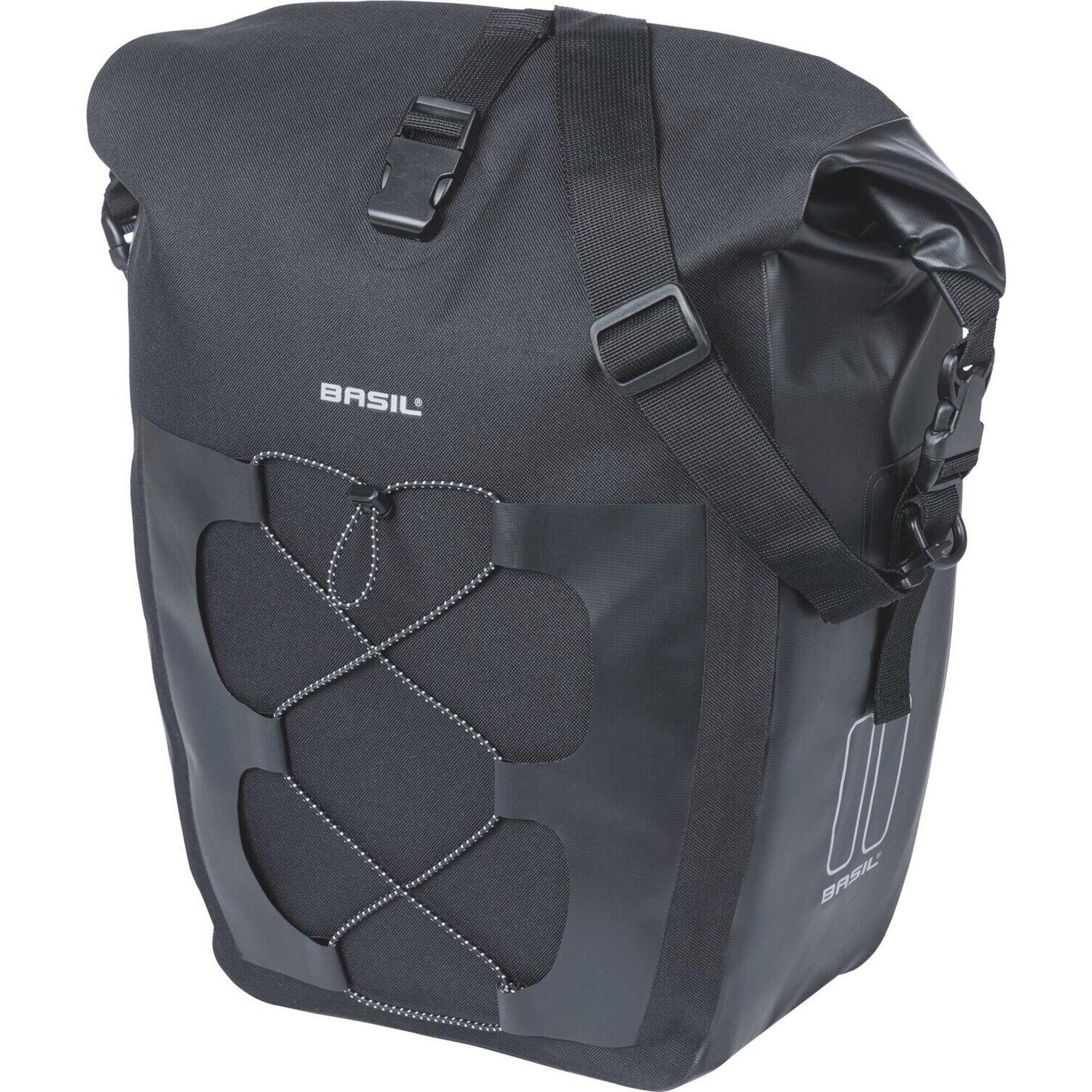 Basil Navigator Waterproof Single Pannier Bag 25-31l, czarny 2022 Sakwy 18258