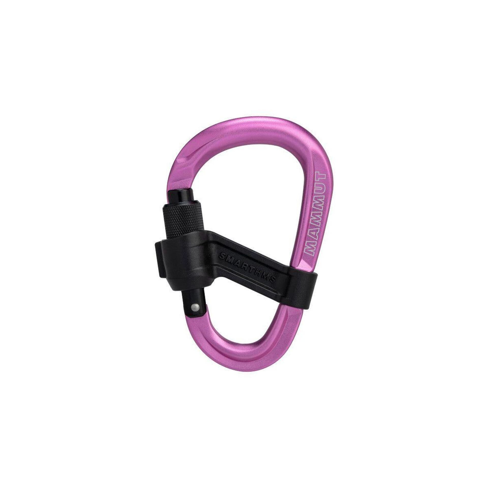 Mammut Smart HMS 2.0 Screwgate Carabiner, różowy/czarny 2022 Karabinki niezakręcane 2040-02550-15274-1