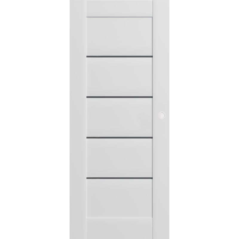 Voster Drzwi przesuwne pokojowe Vinci Nero białe 70 lewe