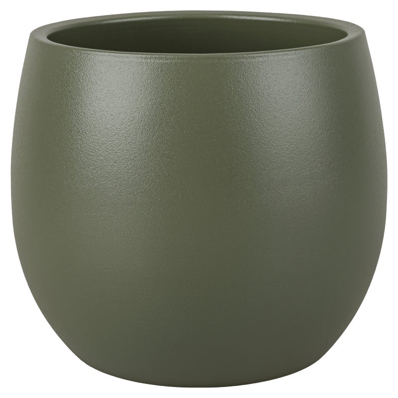 Osłonka doniczki ceramiczna Milo 11.5 cm zielona Ceramik