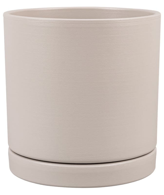 Doniczka z podstawką ceramiczna Vienna 17 cm kaszmirowa Ceramik