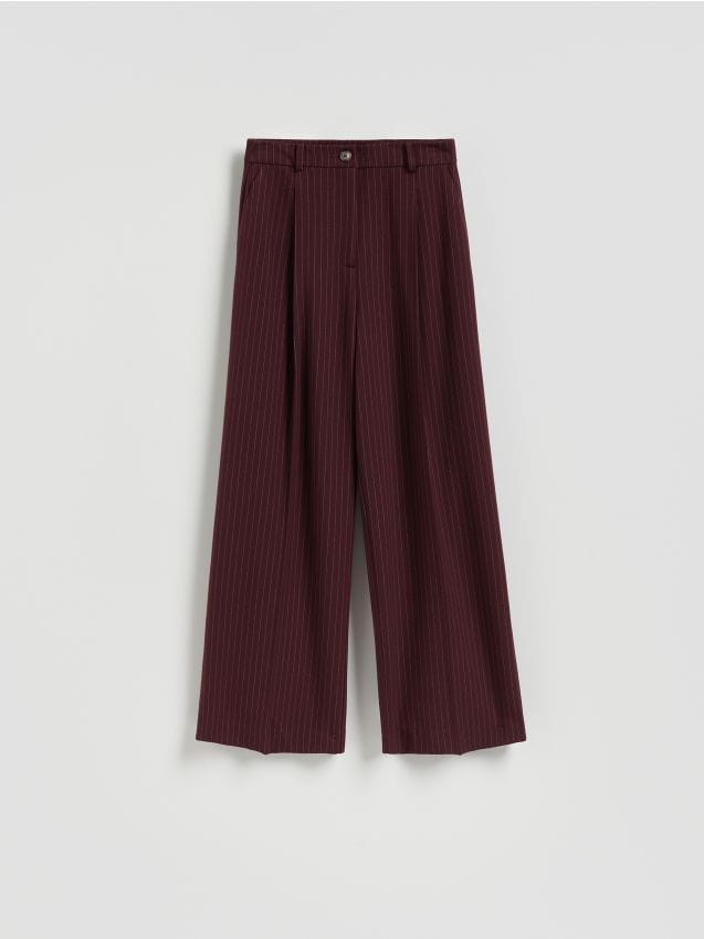 Reserved - Luźne spodnie z kantem - wielobarwny