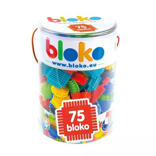 Klocki Bloko: zestaw konstrukcyjny z kolcami - 75 szt.