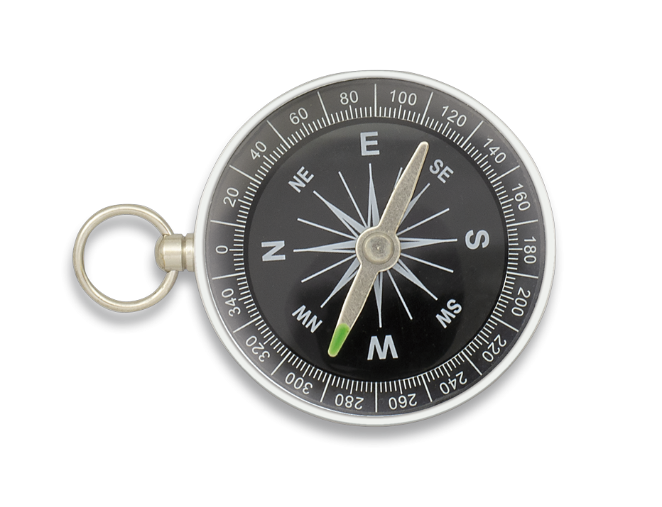 Kompas Barbaric Pocket Silver Aluminum Ø 4.3 cm (33891)