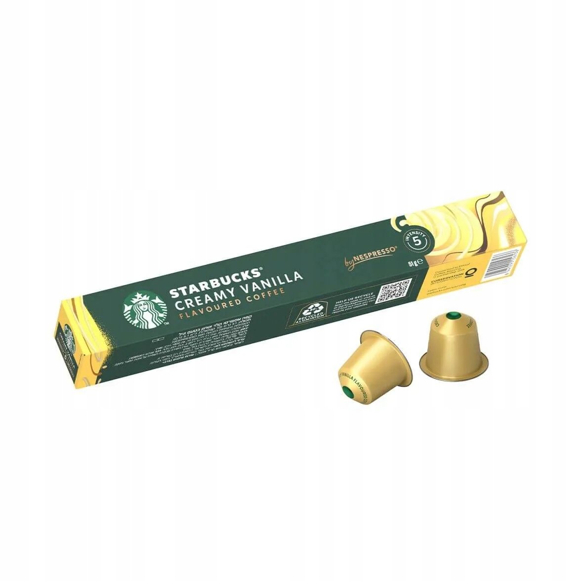 10 Oryginalnych Aromatyzowanych Kapsułek Starbucks® Vanilla Nespresso® - Średnia Intensywność 5/10