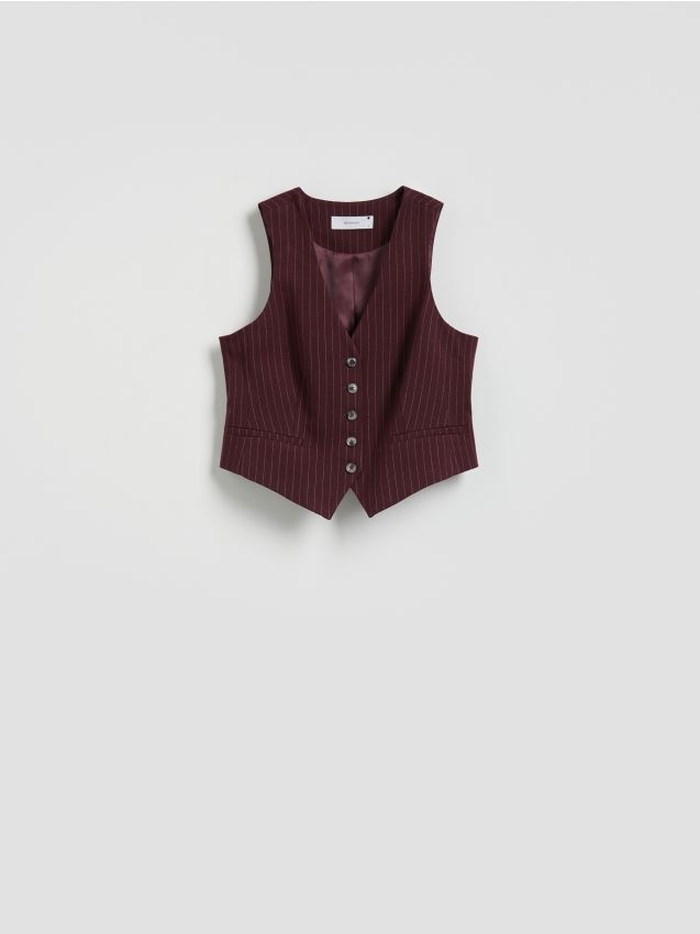 Reserved - Garniturowa kamizelka z wiskozą - wielobarwny