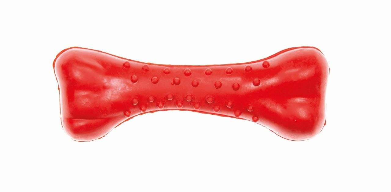 Kość, gryzak, dla psa, guma, 14 x 5, 5 x 2 cm