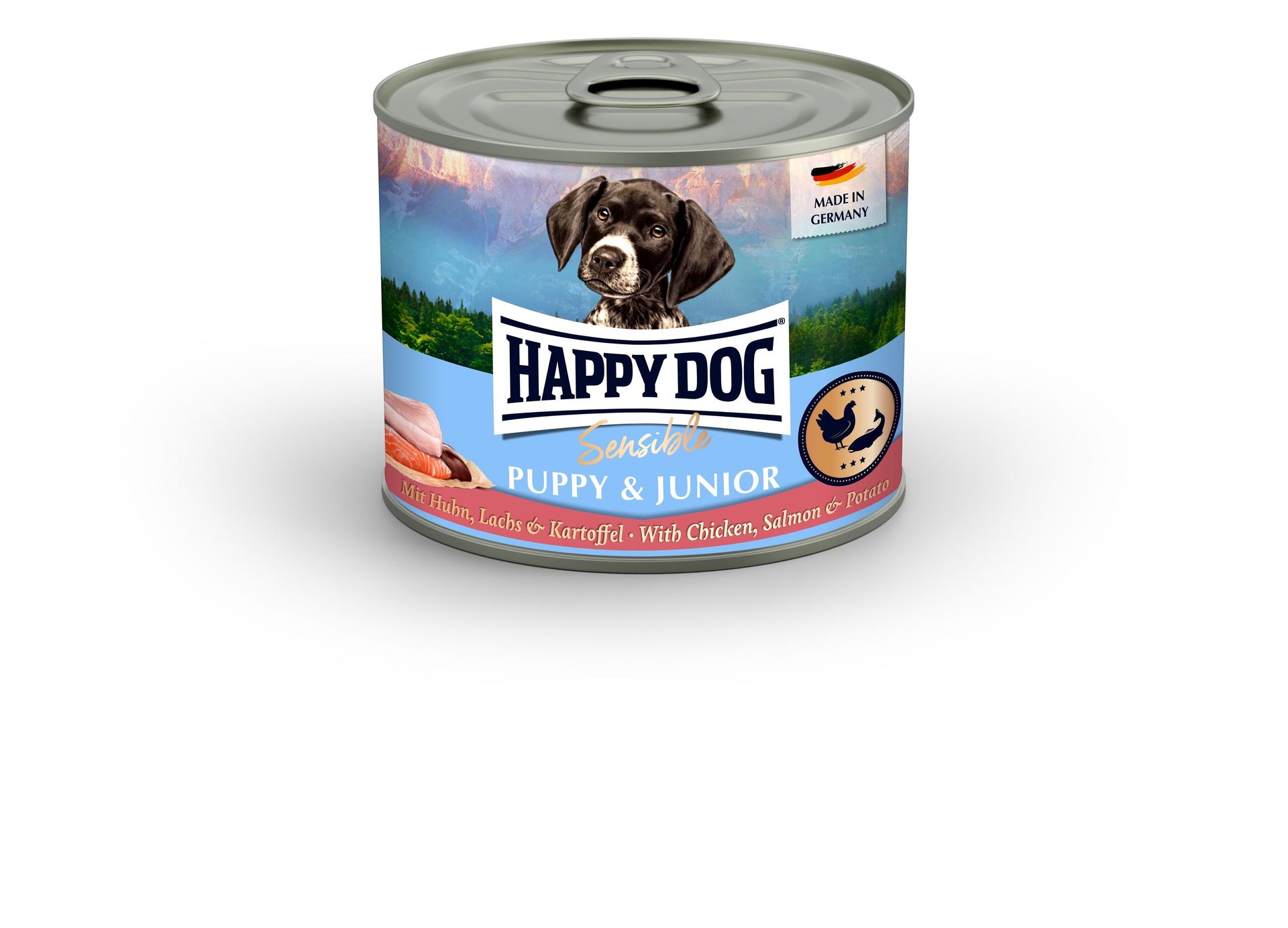 Sensible PuppyJunior, karma mokra, dla psa, kurczak, łosoś i ziemniak, puszka - karma dla zwierząt
