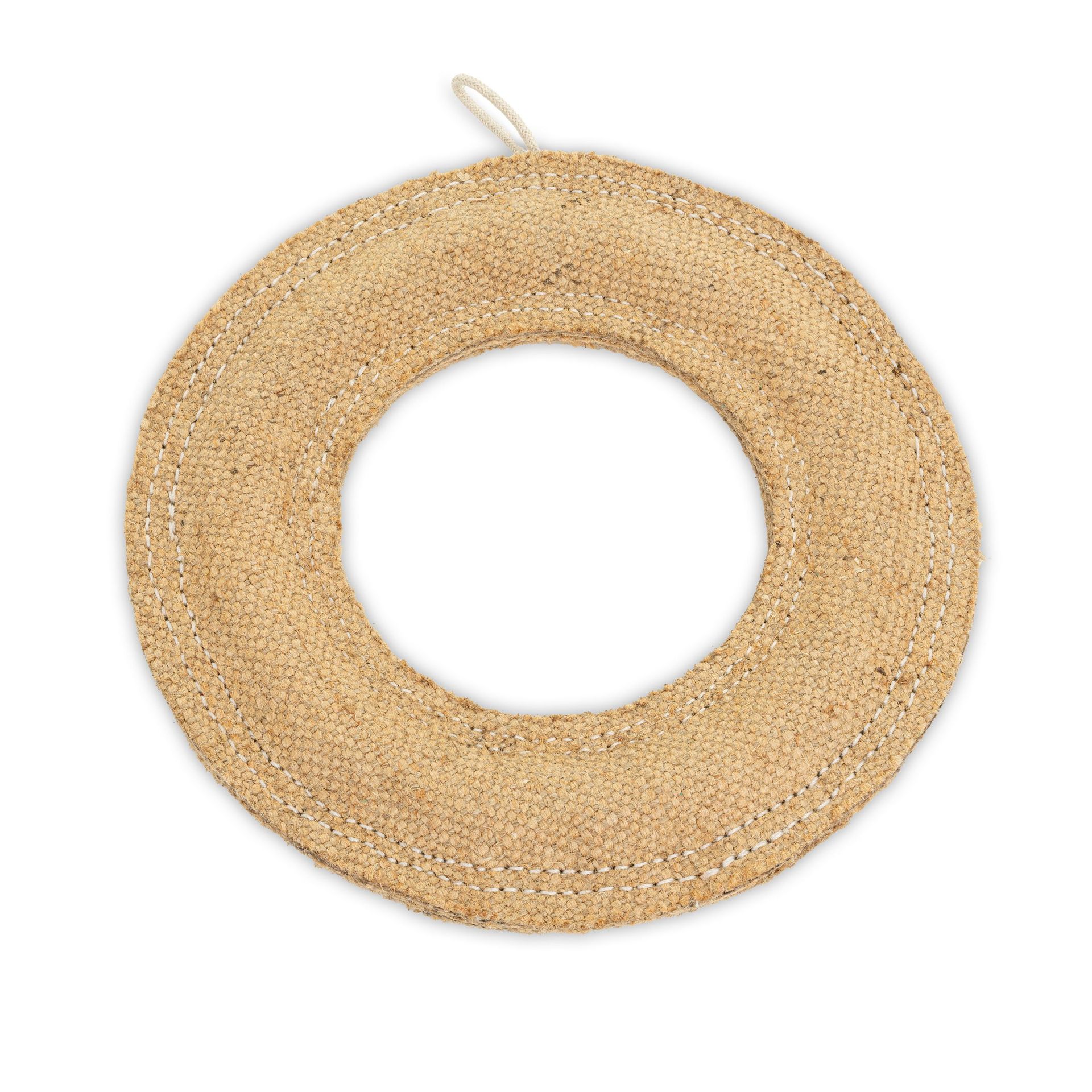 Zabawka, dla psa, koło, jutowe, 17cm x 10mm