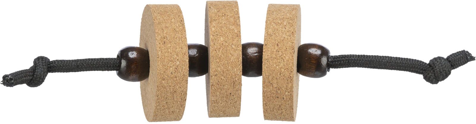 CityStyle, dyski na sznurku, zabawka, dla kota, korekdrewno, 4 x 14 cm