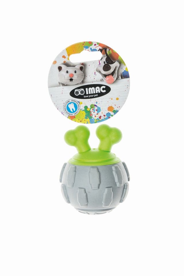 Piłka piankowa, zabawka, dla psa, 11 x 8, 5 cm, z piszczałką