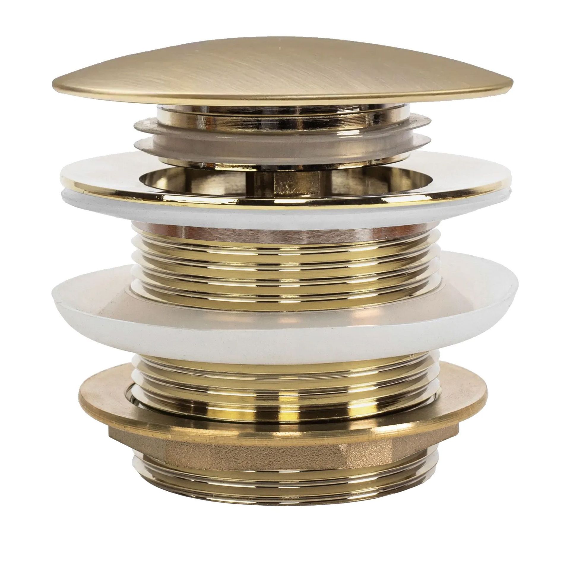 Rea Korek wannowy uniwersalny Klik-Klak Rea Złoty Szczotkowany