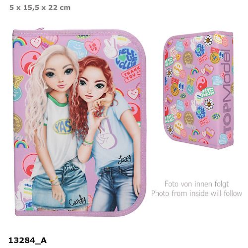 Piórnik rozkładany z wyposażeniem Top Model Girl Power 13284a