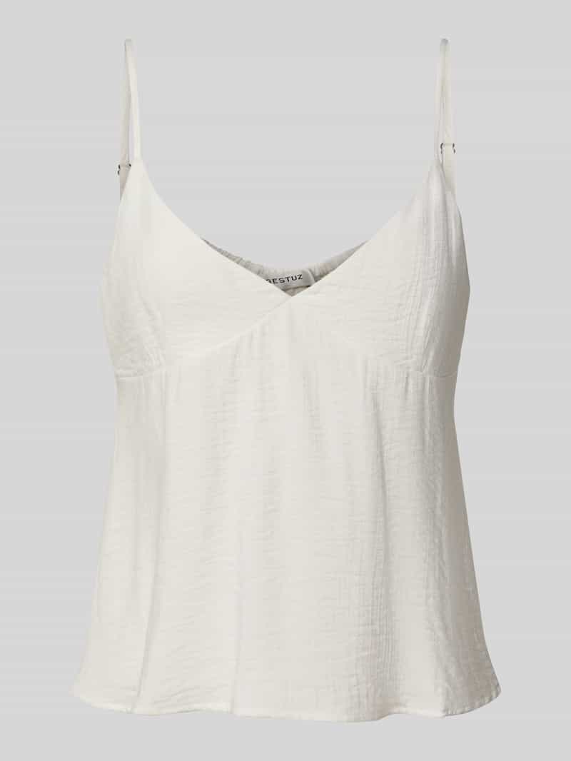 Top na ramiączkach z mieszanki wiskozy model ‘camila singlet’