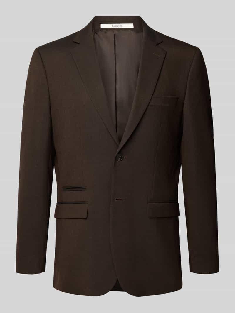 Marynarka do garnituru o kroju slim fit z dodatkiem wełny model ‘NEIL’
