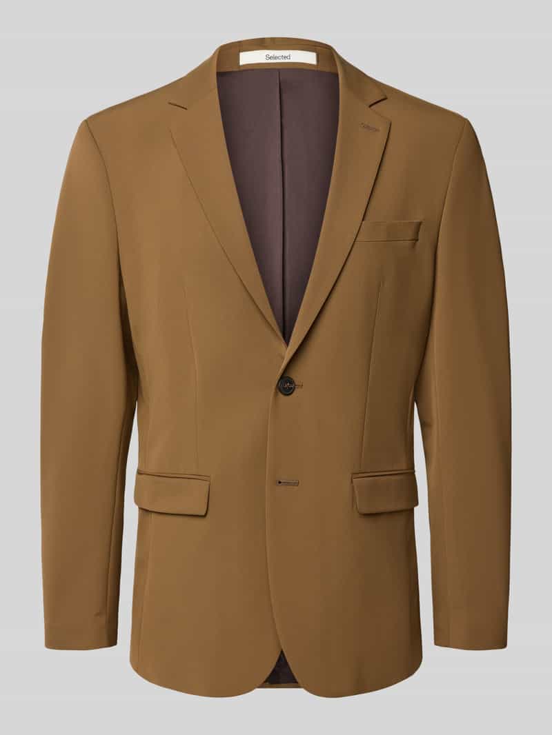 Marynarka do garnituru o kroju slim fit z dodatkiem wiskozy model ‘LIAM’