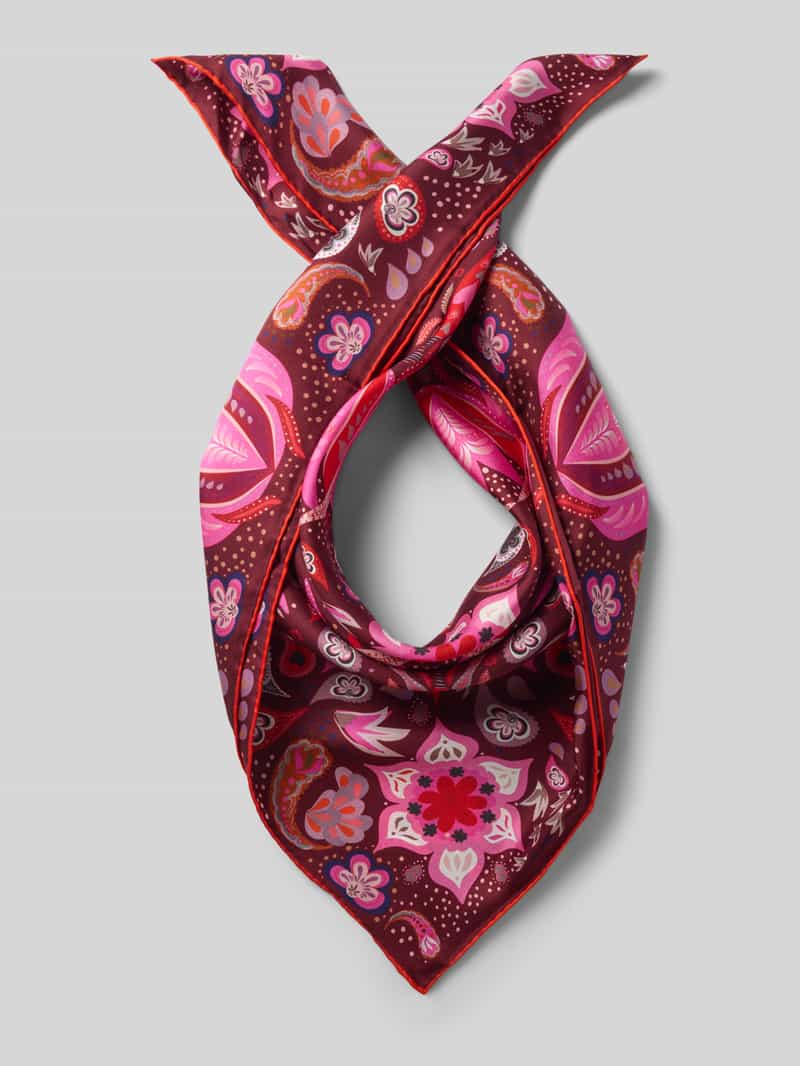 Chusta jedwabna ze wzorem paisley