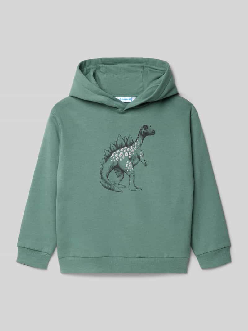 Bluza o kroju regular fit z kapturem i nadrukiem z motywem