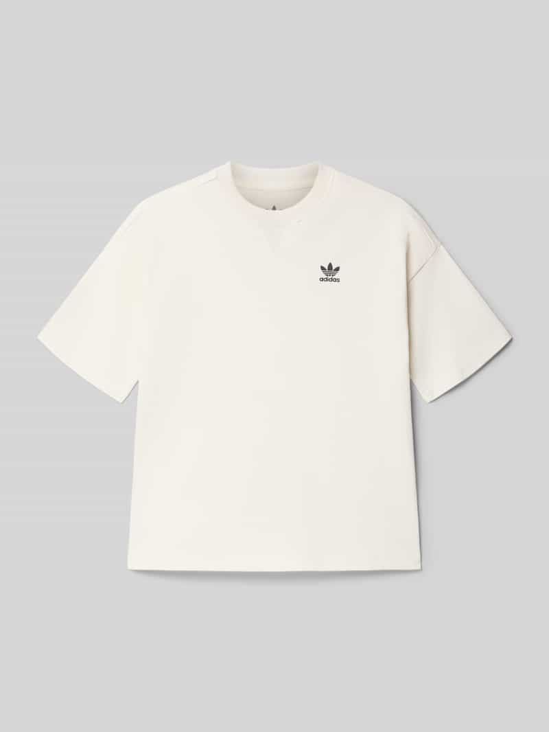 T-shirt o kroju regular fit z wyhaftowanym logo model ‘Clow’