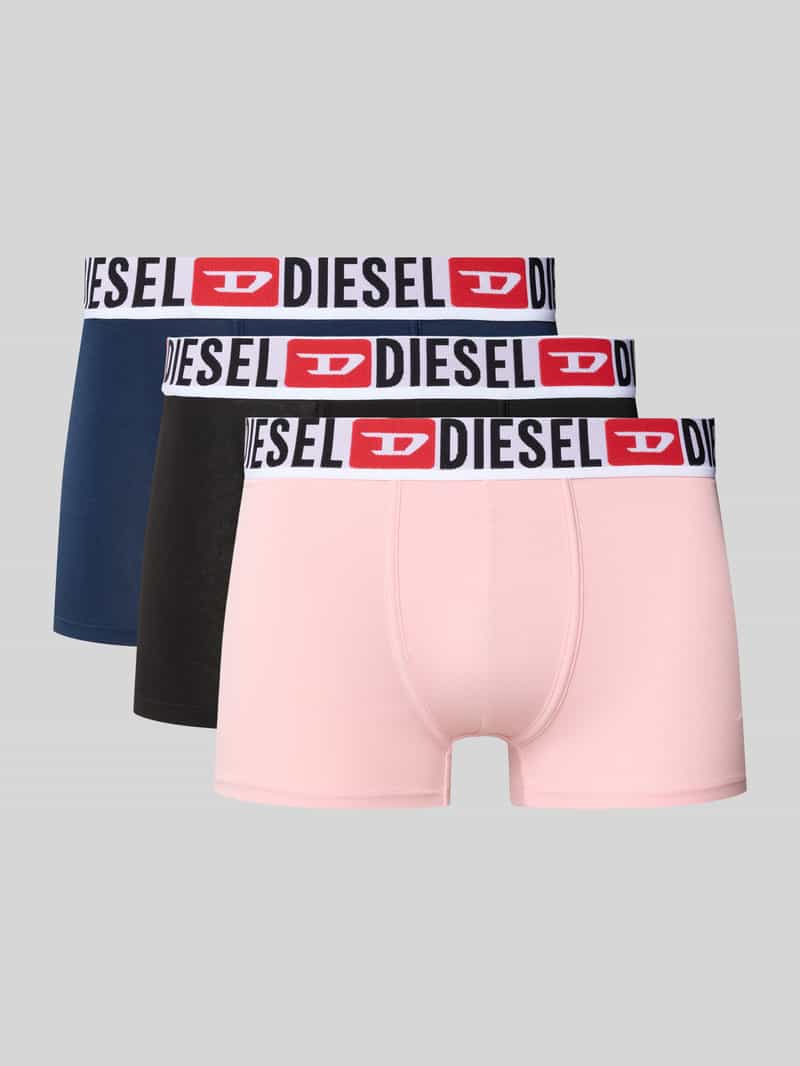 Obcisłe bokserki z wyhaftowanym logo w zestawie 3 szt. model ‘Damien’