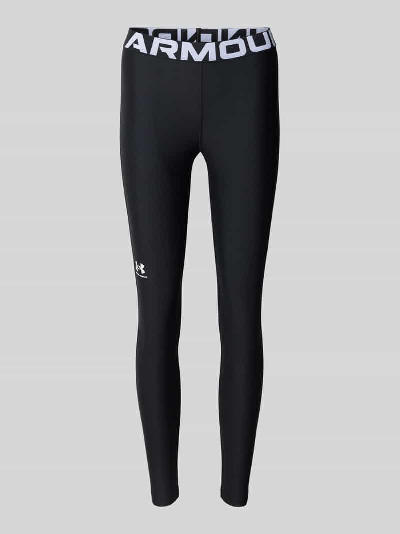 Legginsy dopasowane z nadrukiem z logo