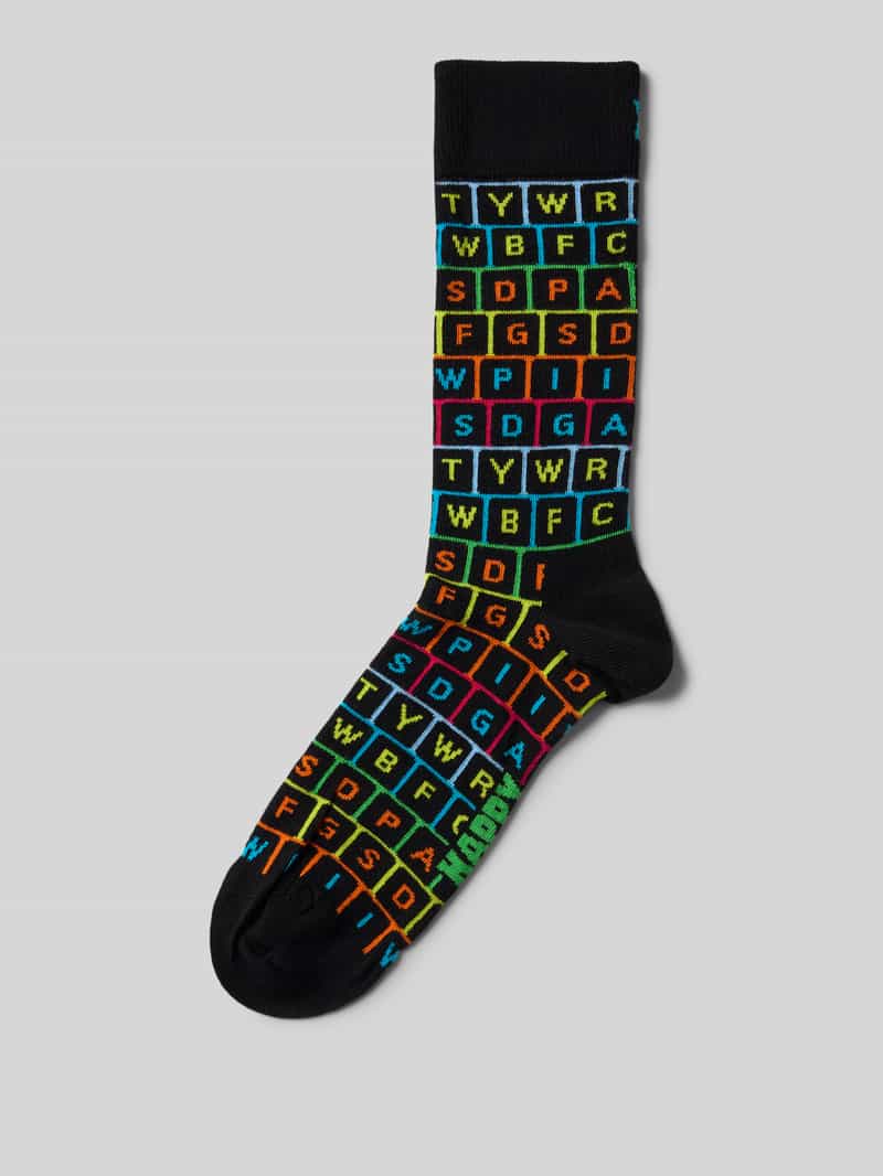 Skarpety z wyhaftowanym motywem model ‘KEYBOARD’