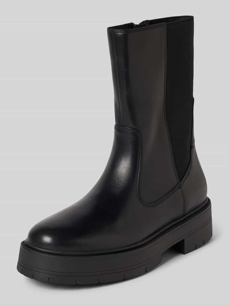 Sztyblety skórzane z podeszwą na platformie model ‘SPHERICA’