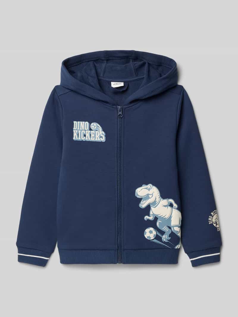 Bluza rozpinana o kroju regular fit z mieszanki bawełny